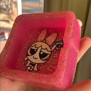 Pink Gold Holo Resin Ashtray